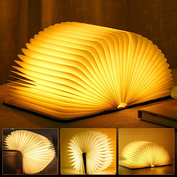 Molbory Novelty Folding Book Lamp Night Light