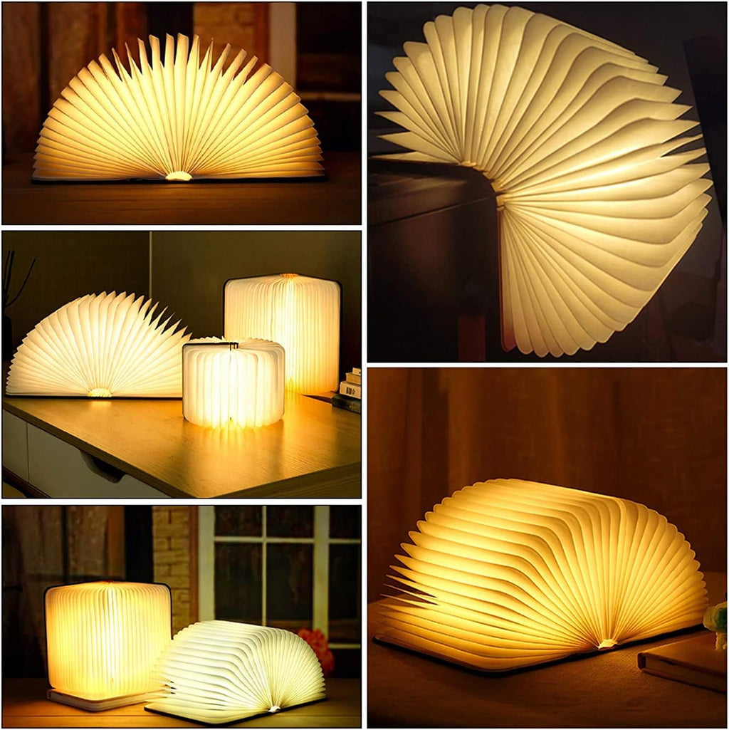 Molbory Novelty Folding Book Lamp Night Light