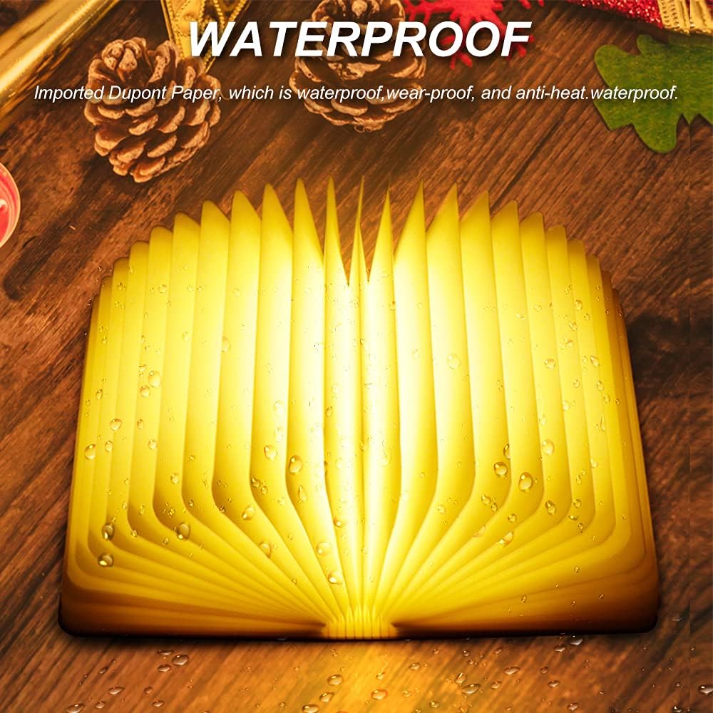 Molbory Novelty Folding Book Lamp Night Light