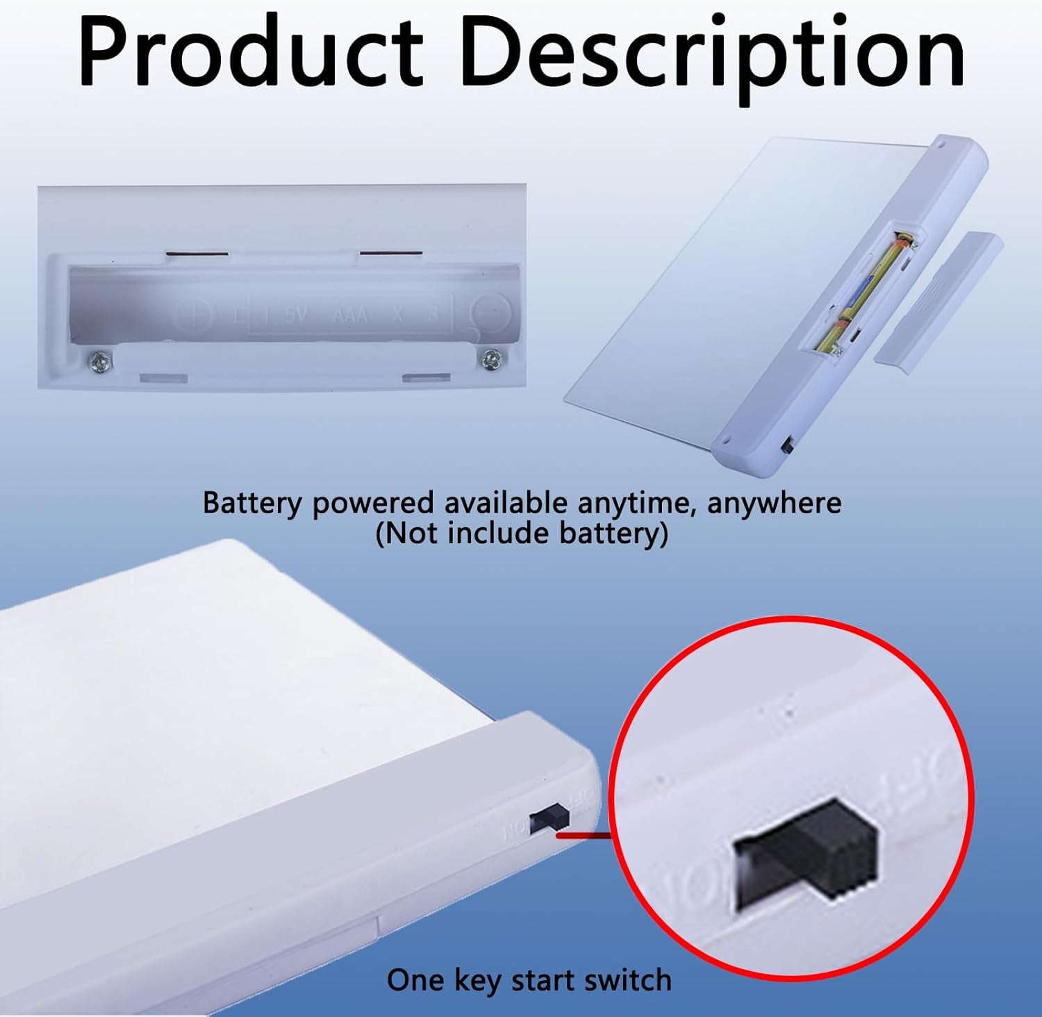 Flat Reading Lights, for Reading at Night in Bed