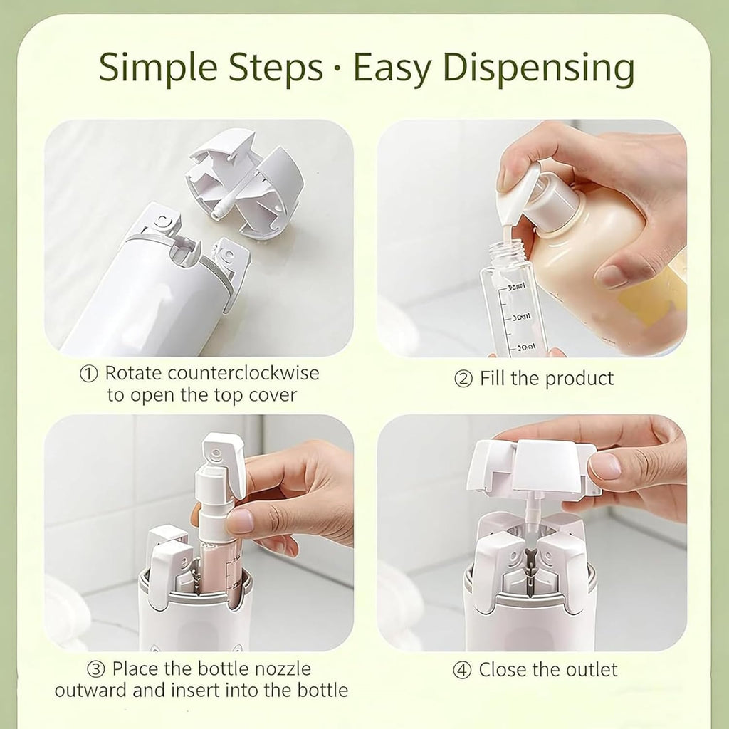 4 in 1 Travel Dispenser Bottle