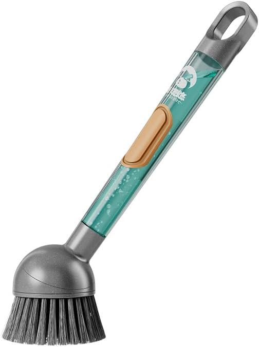 Kitchen Dish Cleaning Brush with Built-in Soap Dispenser